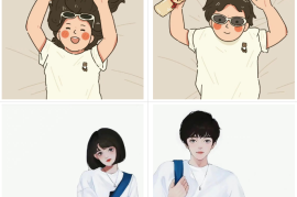 美女卡通可爱头像 A010